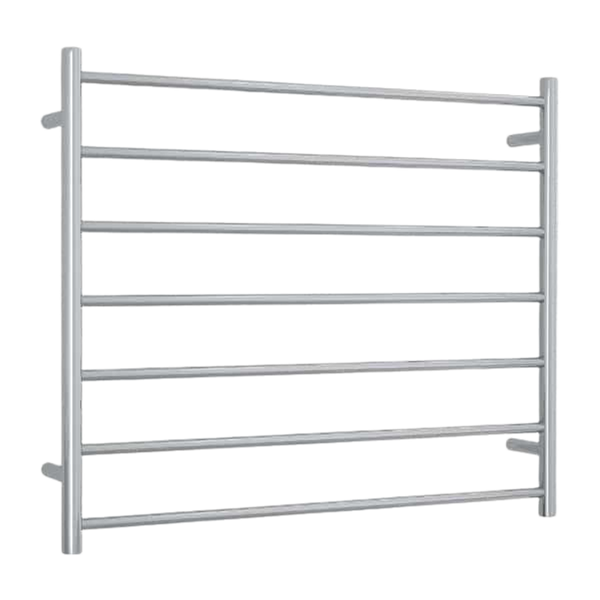 Straight Round Ladder Heated Towel Rail 900mm Polished Stainless Steel