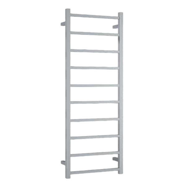 Straight Square Ladder Heated Towel Rail 450mm Polished Stainless Steel