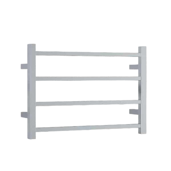 Straight Square Ladder Heated Towel Rail 600mm Polished Stainless Steel SS40M