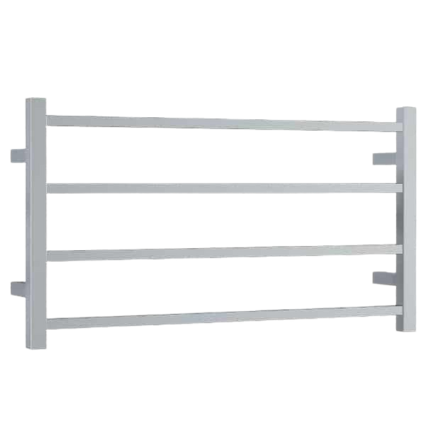 Straight Square Ladder Heated Towel Rail 800mm Polished Stainless Steel SS81M