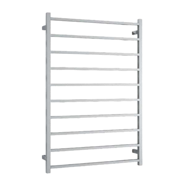 Straight Square Ladder Heated Towel Rail 800mm Polished Stainless Steel SS88M