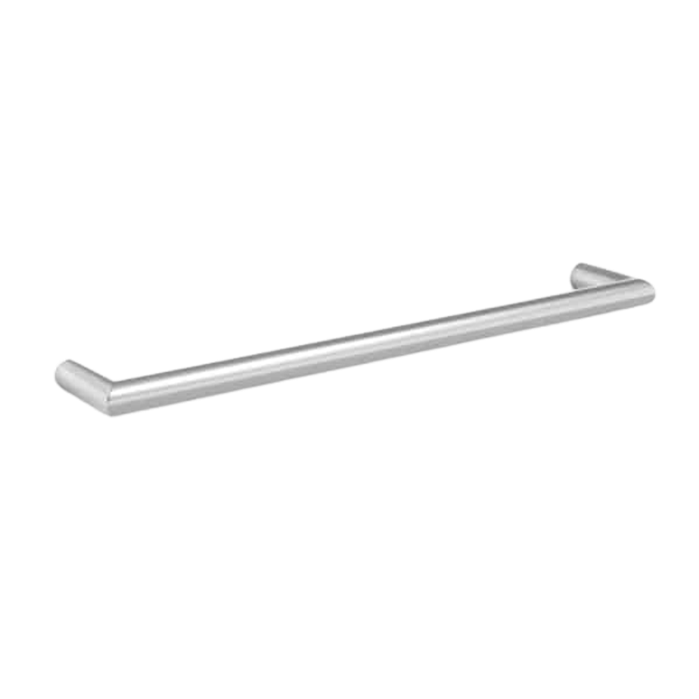 Round Non-Heated Single Bar Towel Rail Polished Stainless Steel