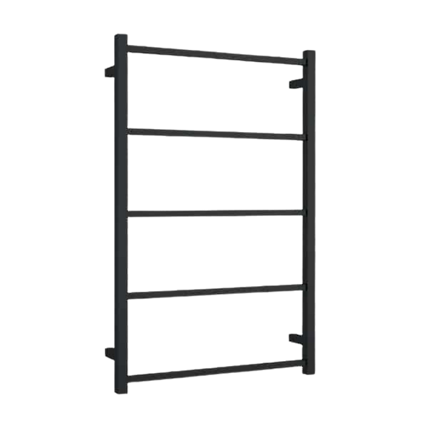 Square Non-Heated Ladder Towel Rail Matte Black