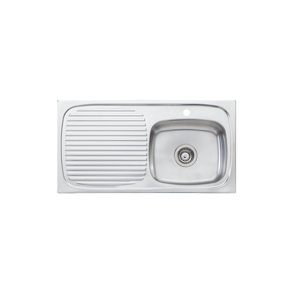 Ultraform Single Bowl Sink With Drainer Right Stainless Steel