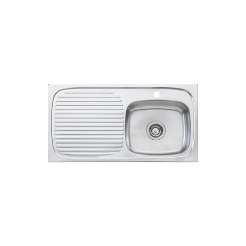 Ultraform Single Bowl Sink With Drainer Right Stainless Steel