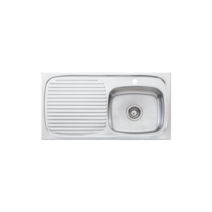 Ultraform Single Bowl Sink With Drainer Right Stainless Steel - Stainless Steel