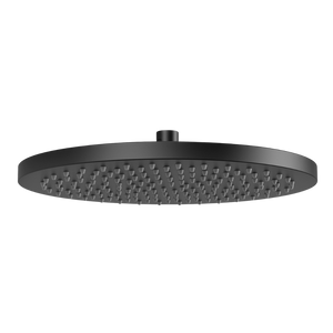Vivid Shower Rose 300mm Matte Black - Matte Black