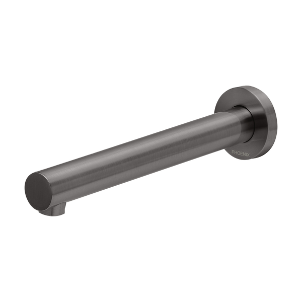 Vivid Wall Bath Outlet 200mm Brushed Carbon