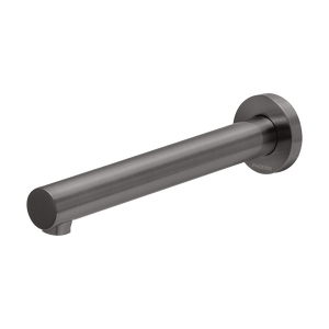 Vivid Wall Bath Outlet 200mm Brushed Carbon - Brushed Carbon