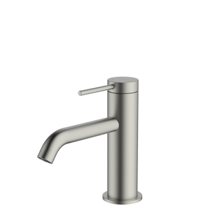 Venice Curved Basin Mixer Brushed Nickel - Brushed Nickel