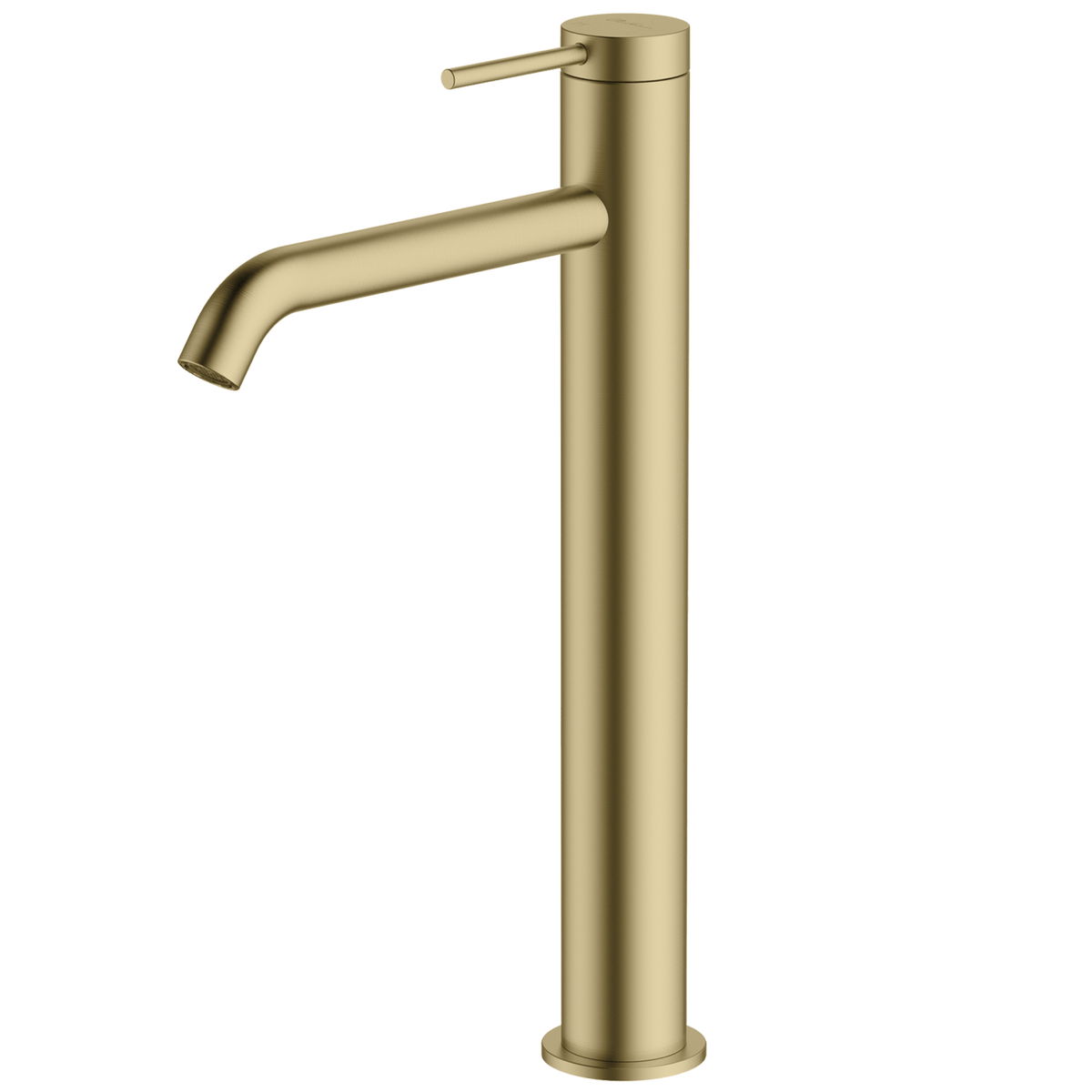 Venice Curved Tower Basin Mixer Classic Gold