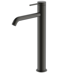 Venice Curved Tower Basin Mixer Gunmetal - Gunmetal