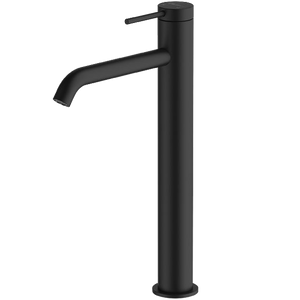 Venice Curved Tower Basin Mixer Matte Black - Matte Black