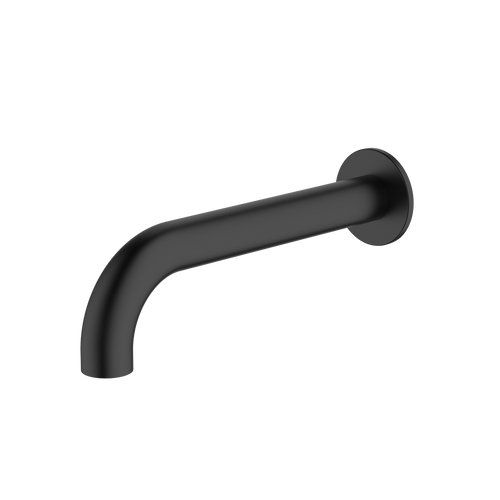 Venice Curved Wall Spout Matte Black