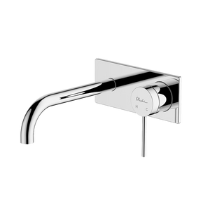 Venice Curved Wall Mixer Set Chrome - Chrome