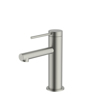 Venice Straight Basin Mixer Brushed Nickel - Brushed Nickel