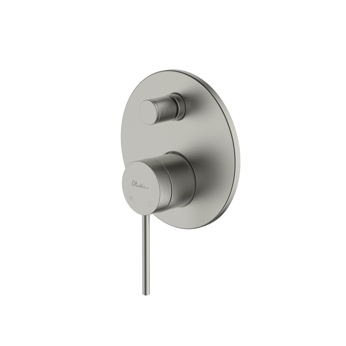 Venice Wall Mixer With Diverter Brushed Nickel
