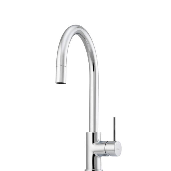 Venice Pull Out Goose Neck Mixer Chrome