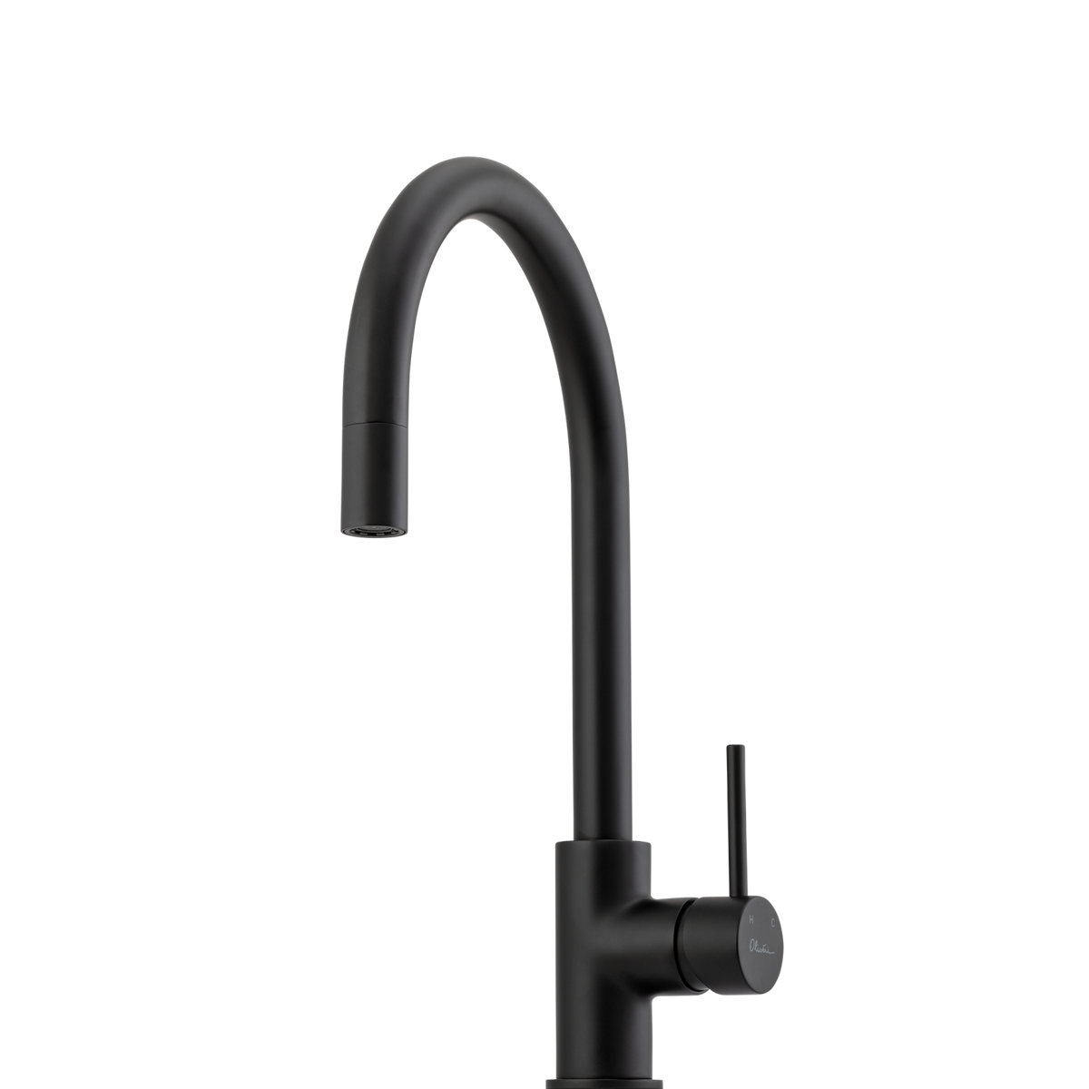 Venice Pull Out Goose Neck Mixer Matte Black