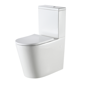 Vienna Comfort Height Back To Wall Toilet Suite White - White