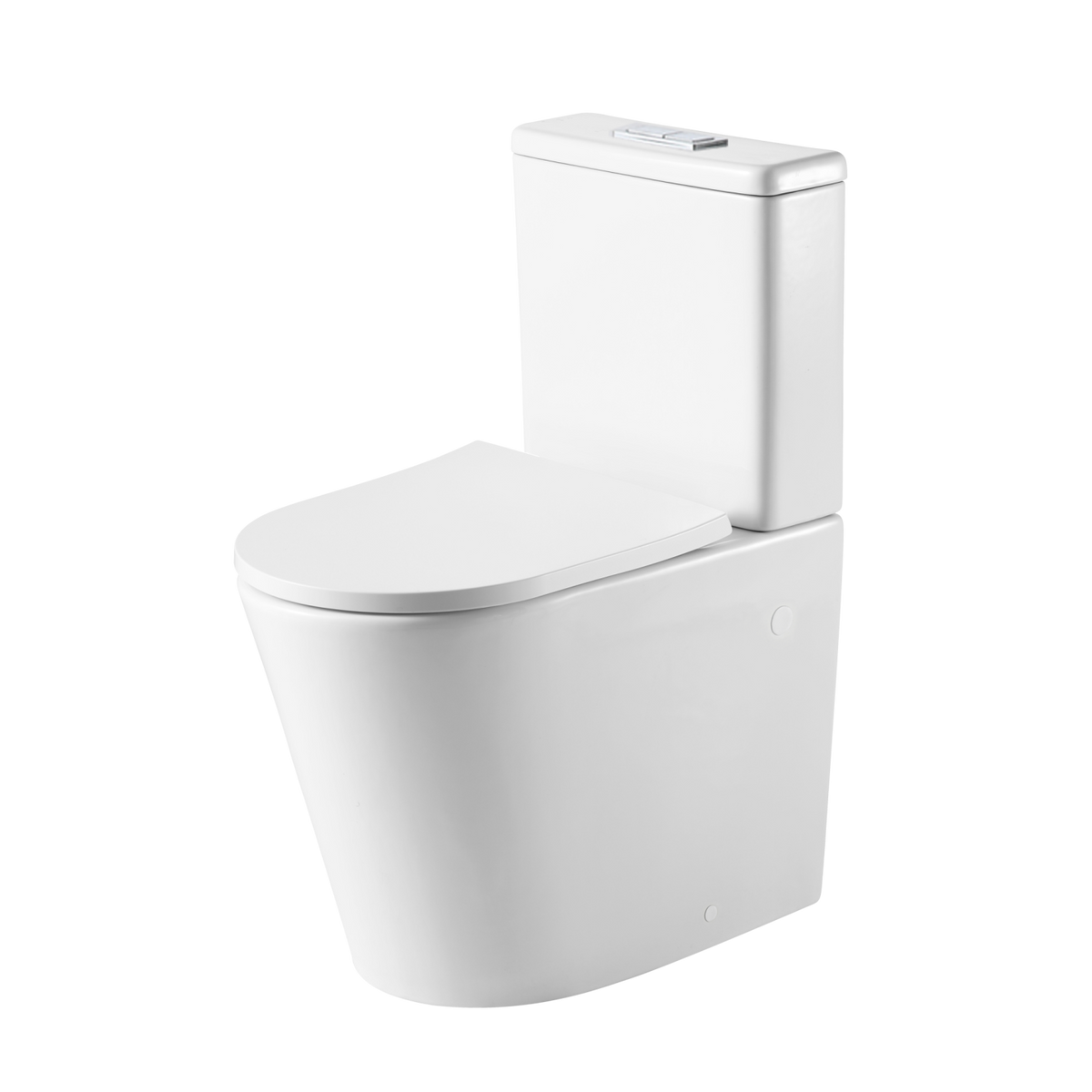 Vienna Short Projection Comfort Height Back To Wall Toilet Suite White