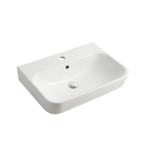 Vienna Wall Hung Basin White - White