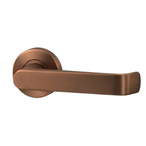 Lockwood Vivid Lever V1 Passage Set with Latch Satin Bronze - Satin Bronze