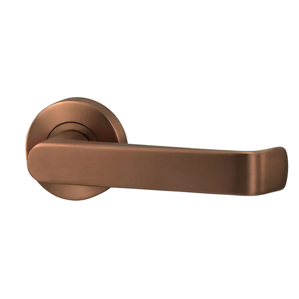 Lockwood Vivid Lever V1 Passage Set with Latch Satin Bronze