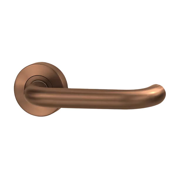 Lockwood Vivid Lever V2 Passage Set with Latch Satin Bronze