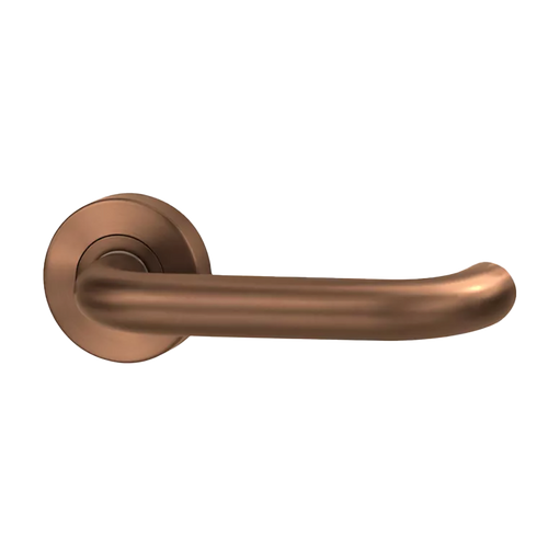 Lockwood Vivid Lever V2 Passage Set with Latch Satin Bronze
