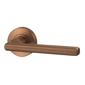 Lockwood Vivid Lever V4 Passage Set with Latch Satin Bronze - Satin Bronze