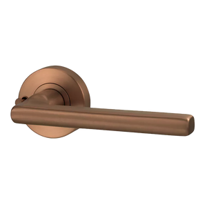 Lockwood Vivid Lever V4 Privacy Set with Latch Satin Bronze - Satin Bronze
