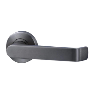 Lockwood Vivid Lever V1 Dummy Half Set Satin Gunmetal - Satin Gunmetal