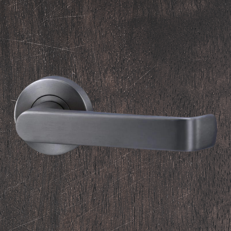 Lockwood Vivid Lever V1 Dummy Half Set Satin Gunmetal
