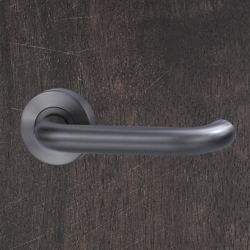 Lockwood Vivid Lever V2 Dummy Half Set Satin Gunmetal