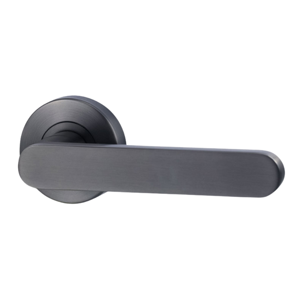 Lockwood Vivid Lever V3 Dummy Half Set Satin Gunmetal