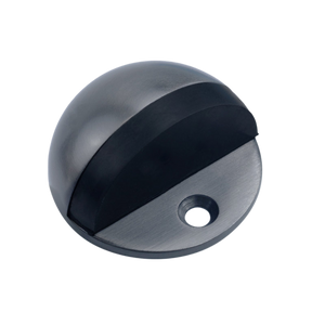 Lockwood Half Moon Door Stop Satin Gunmetal - Satin Gunmetal