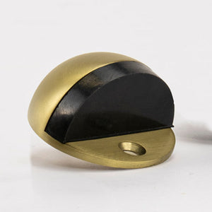 Lockwood Half Moon Door Stop Satin Brass - Satin Brass Gold