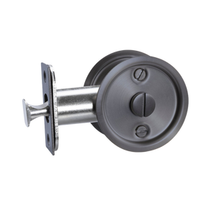 Lockwood Vivid Cavity Slider Privacy Set Satin Gunmetal - Satin Gunmetal