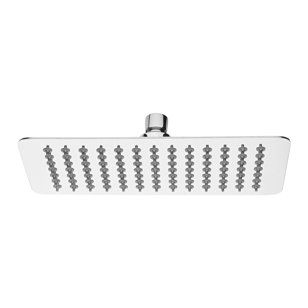 Vivid Slimline Shower Rose 250x150mm Rectangle Stainless Steel