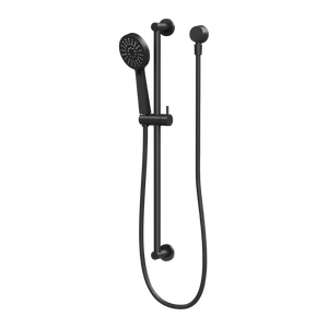 Vivid Slimline Rail Shower Matte Black - Matte Black