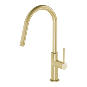 Vivid Slimline Brushed Gold Pull Out Sink Mixer - Brushed Gold