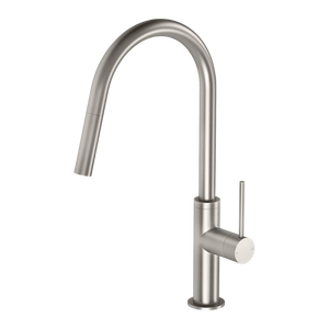 Vivid Slimline Brushed Nickel Pull Out Sink Mixer - Brushed Nickel
