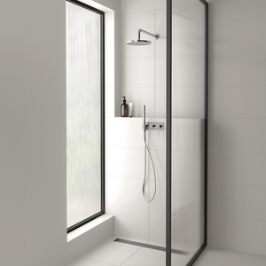 Vivid Slimline Wall Shower System Chrome - Chrome