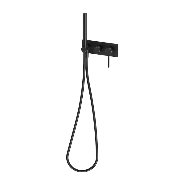 Vivid Slimline Wall Shower System Matte Black