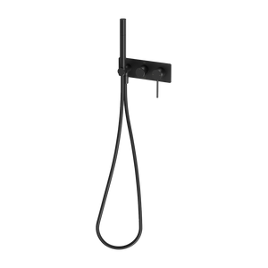 Vivid Slimline Wall Shower System Matte Black - Matte Black