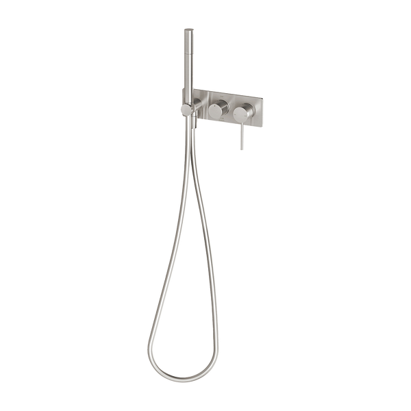 Vivid Slimline Wall Shower System Brushed Nickel
