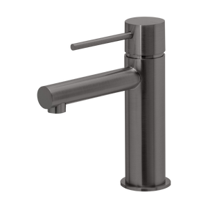 Vivid Slimline Basin Mixer Brushed Carbon - Brushed Gunmetal