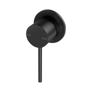 Vivid Slimline SwitchMix Shower / Wall Mixer 60mm Backplate Matte Black - Matte Black