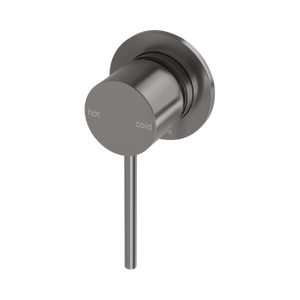 Vivid Slimline SwitchMix Shower / Wall Mixer 60mm Backplate Brushed Carbon - Brushed Gunmetal